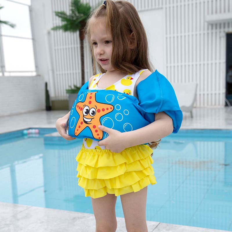 Children's swimming arm ring 2-6 years old baby learning swimming equipment floating ring water sleeve buoyancy vest life jacket