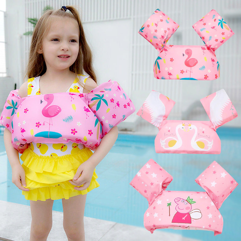 Children's swimming arm ring 2-6 years old baby learning swimming equipment floating ring water sleeve buoyancy vest life jacket