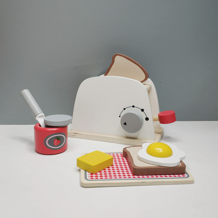 Children's play house kitchen toy set wooden girl simulation tableware cooking boy baby birthday gift