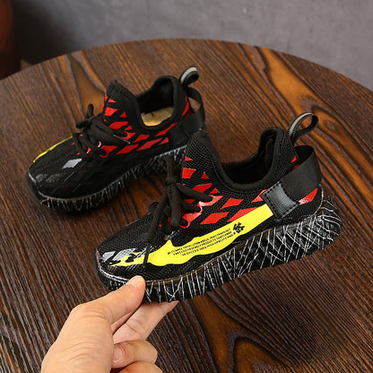 Kids Sneakers Autumn Mesh Children Sport Shoes Tenis Infantil Lightweight Boy Footwear Fashion Breathable Girls Chaussure Enfant