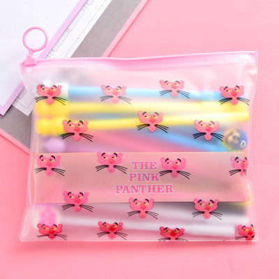 cute cartoon gel pen small fresh student stationery set combination pink signature pen