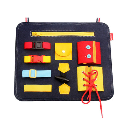 Dressing Learning Board Dressing Teaching Aids Puzzle Early Childhood Education Toys Busy Board New Felt Kindergarten Practice Board