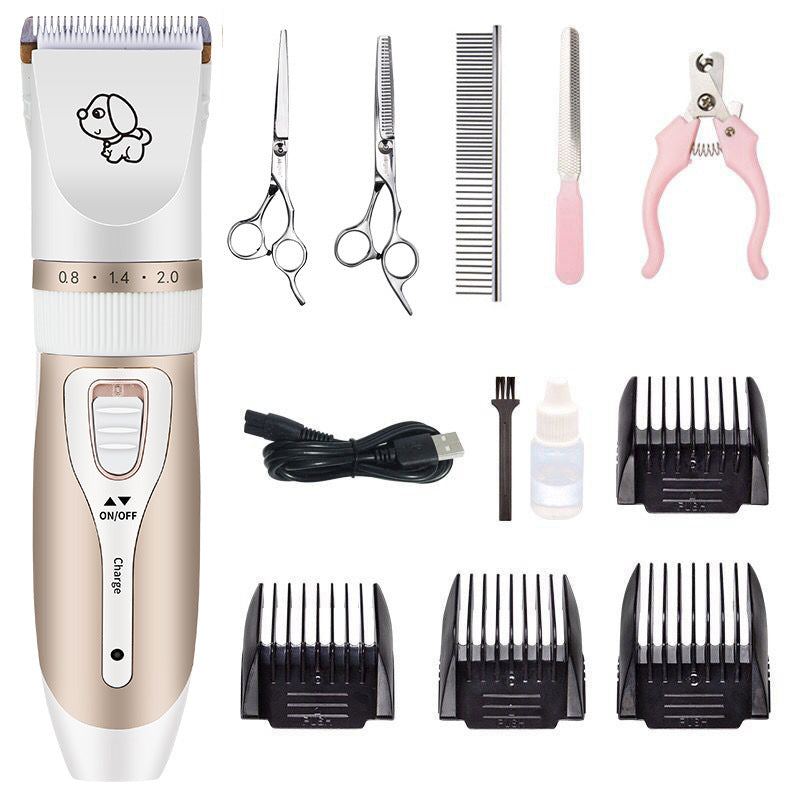 Factory direct professional pet hair clipper hair clipper for cats and pets does not hurt the skin rechargeable dog hair shaver