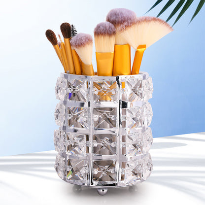 Net red Nordic crystal tissue box living room home creative simple desktop napkin paper storage box brush bucket