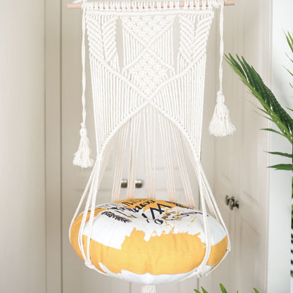 Household pet hanging basket swing Pure handmade cotton woven tapestry Net celebrity pet supplies woven cat litter C series