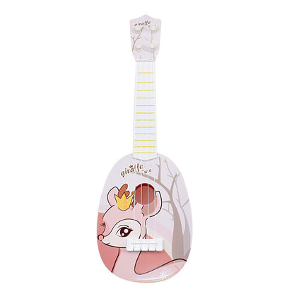 Children's trumpet simulation instrument ukulele mini four-string playable musical toy for early education for enlightenment