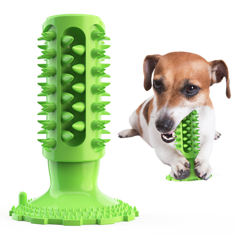 Amazon pet new product classic vocal dog toy molar stick dog toothbrush tooth cleaning dog toy pet supplies