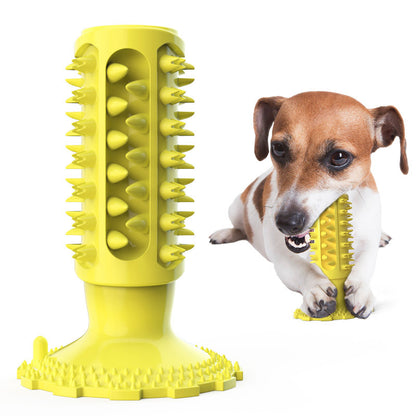 Amazon pet new product classic vocal dog toy molar stick dog toothbrush tooth cleaning dog toy pet supplies