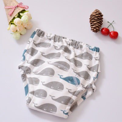 Baby cotton four-layer gauze waterproof washable cloth diaper diaper diaper pocket 4 layer learning pants training pants