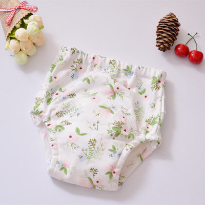 Baby cotton four-layer gauze waterproof washable cloth diaper diaper diaper pocket 4 layer learning pants training pants