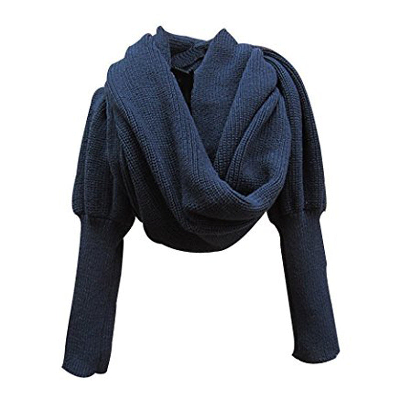 Foreign trade explosion models Classic fashion knitted scarf warm sleeves shawl factory direct sales