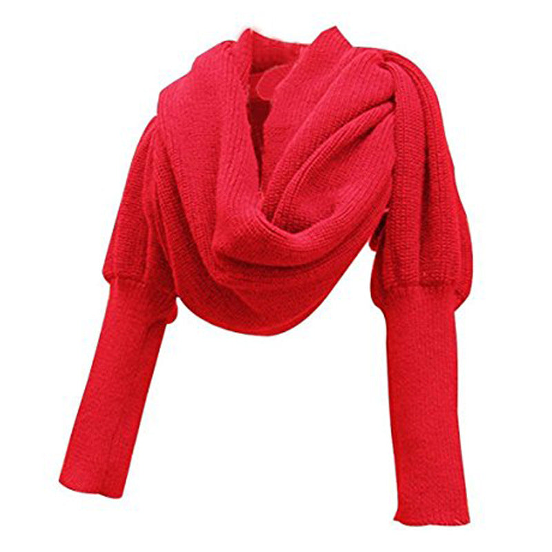 Foreign trade explosion models Classic fashion knitted scarf warm sleeves shawl factory direct sales