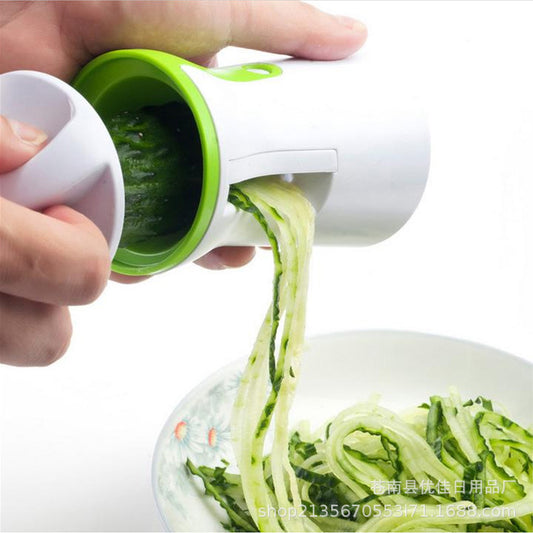 Multifunctional kitchen shredder, spiral funnel cutter, rotary cutter, all-in-one vegetable planer