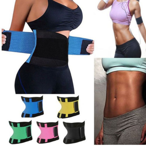 Neoprene Lumbar Waist Support Waist Trimmer Belt Unisex Exercise Weight Loss Burn Shaper Gym Fitness Belt Waist Trainer