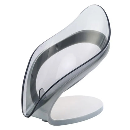 Bathroom Soap Holder Leaf Shape Soap Box Bathroom Kitchen Dish Storage Box Non-slip Drain Soap Storage CaseContainer accessories