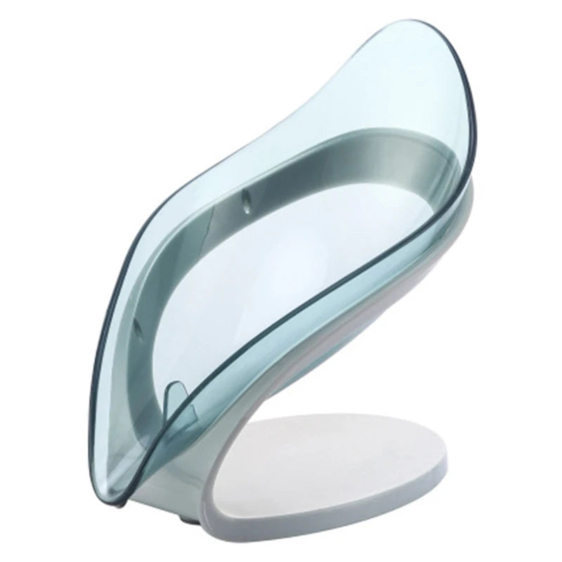 Bathroom Soap Holder Leaf Shape Soap Box Bathroom Kitchen Dish Storage Box Non-slip Drain Soap Storage CaseContainer accessories