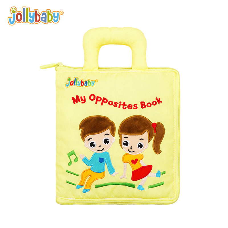 jollybaby local tyrant book Montessori children's early education cloth book quiet cloth book cross-border new children's gift