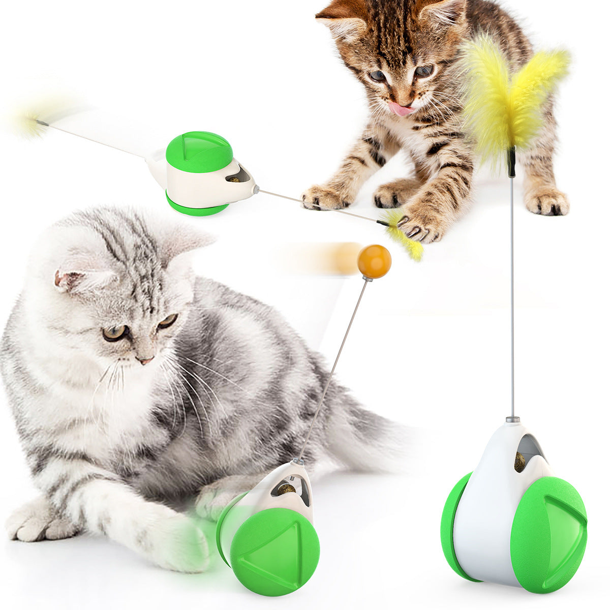 Wholesale Pet Supplies Manufacturers Amazon New Puppy Toys To Amuse Cats Slow Food Leakage Device Windmill Turntable