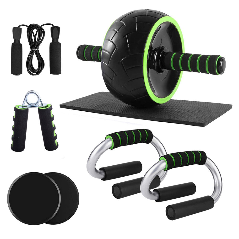 Abdominal wheel 7-piece set indoor sports equipment push-up bracket ab wheel sports fitness supplies home