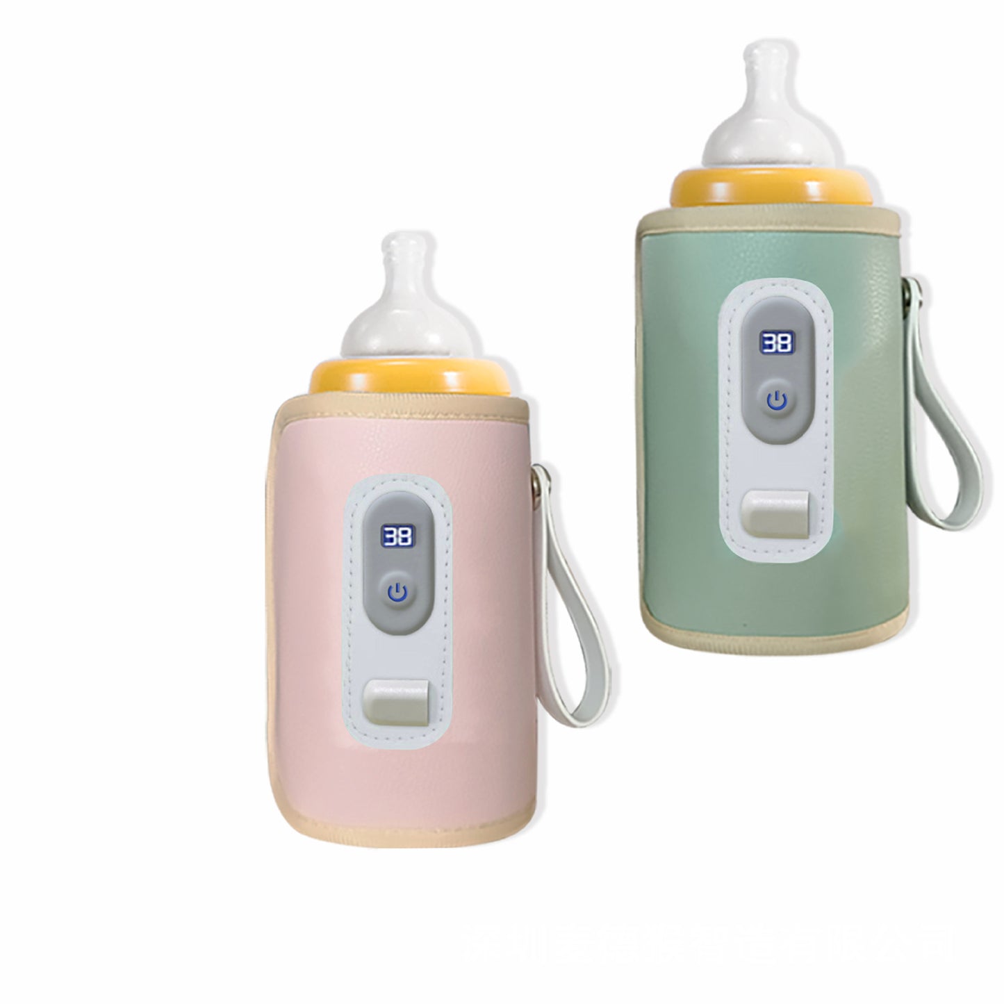 Baby bottle insulation cover USB heating thermostat warm milk artifact with temperature display bottle out portable insulation cover