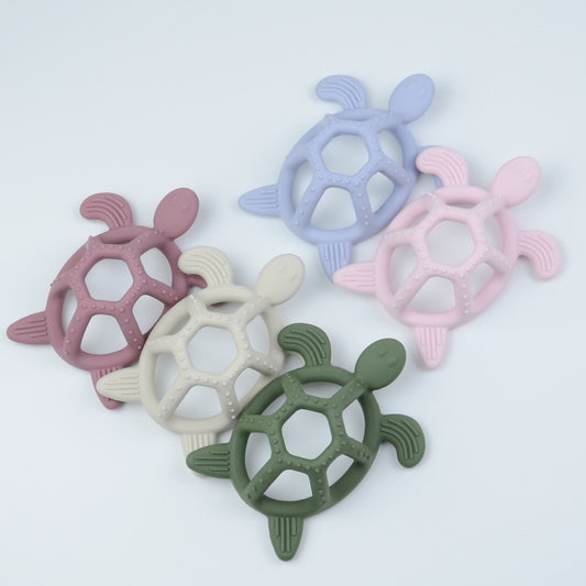 Amazon's new baby teether baby molar stick silicone toy can be boiled chewing gum hand grasping ball artifact