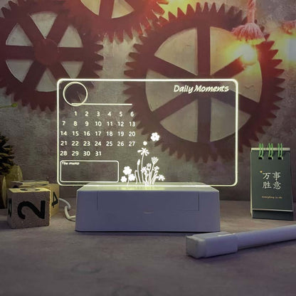 Acrylic transparent desk calendar calendar note board wipeable ins message board home memo reminder desktop small whiteboard