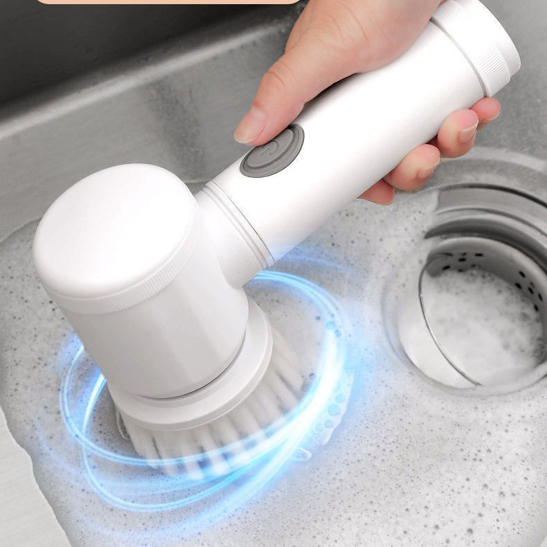 Multifunctional Handheld Wireless Electric Cleaning Brush Kitchen Dishwashing Brush Bathroom Sink Tile Electric Brush Pot Artifact