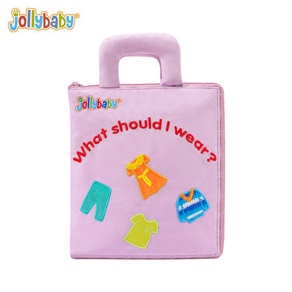 jollybaby local tyrant book Montessori children's early education cloth book quiet cloth book cross-border new children's gift