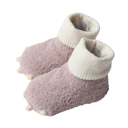 Autumn and winter baby socks terry socks paw socks non-slip dot glue floor socks baby socks spot wholesale