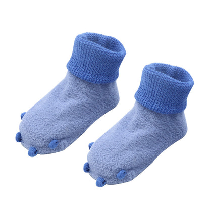 Autumn and winter baby socks terry socks paw socks non-slip dot glue floor socks baby socks spot wholesale