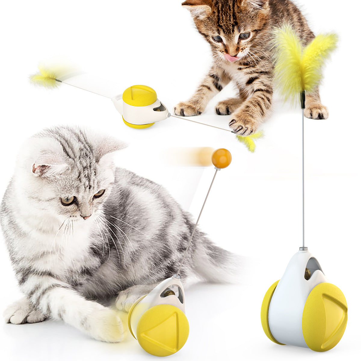 Wholesale Pet Supplies Manufacturers Amazon New Puppy Toys To Amuse Cats Slow Food Leakage Device Windmill Turntable