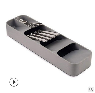 A variety of retractable cutlery and chopsticks storage box kitchen drawer organizer cutlery divider shelf storage rack