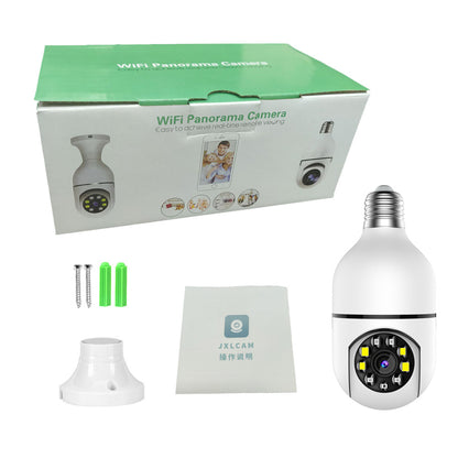 a6 light bulb camera dual light full color night vision surveillance camera 360 home wireless WiFi intercom camera E27