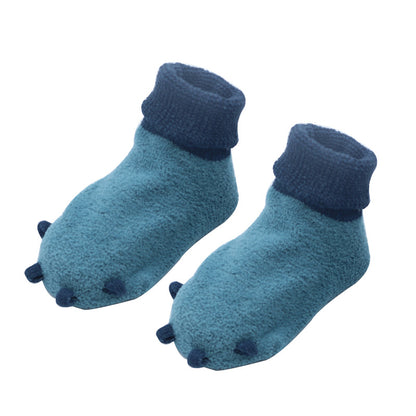 Autumn and winter baby socks terry socks paw socks non-slip dot glue floor socks baby socks spot wholesale