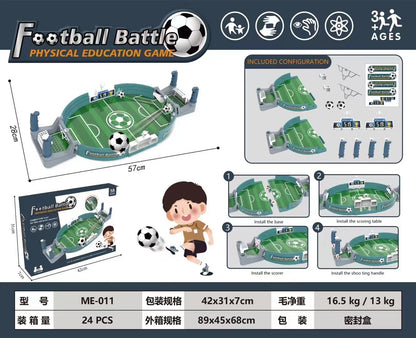 Large football table children's puzzle two-person competitive battle parent-child interactive desktop World Cup kicking game cross-border