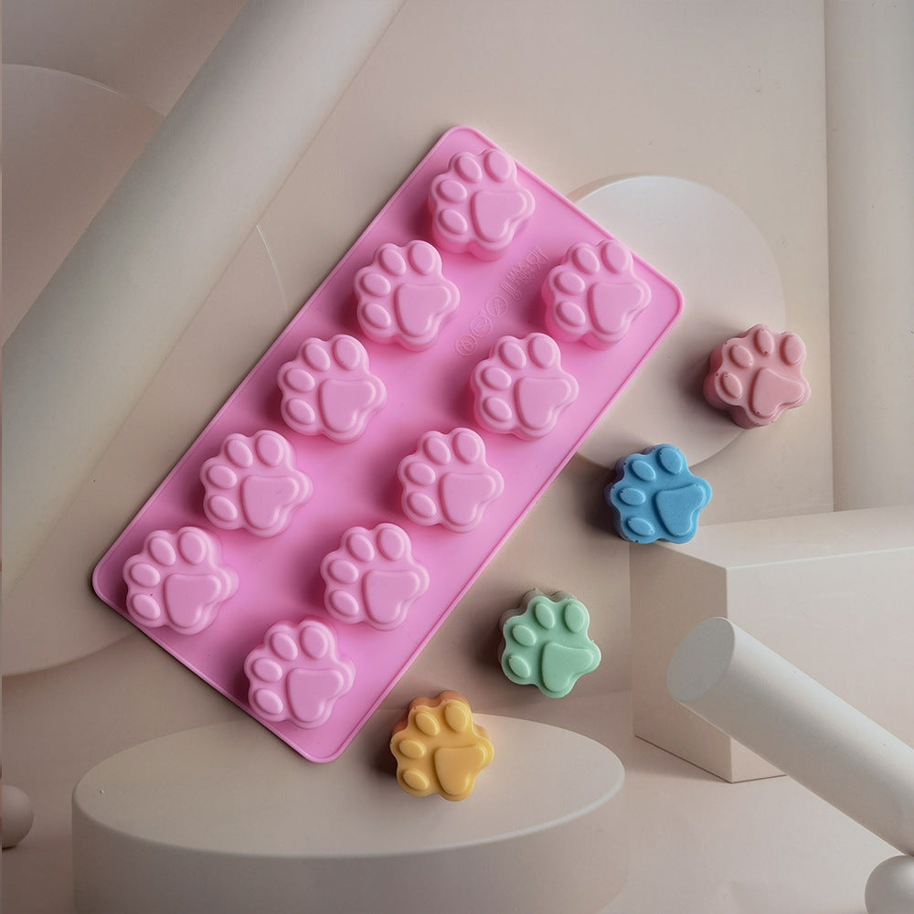 Silicone 10 Cat Claws 174 Chocolate Baking Pastry Biscuit Muffin Cake Mold Dessert Kitchen Tools