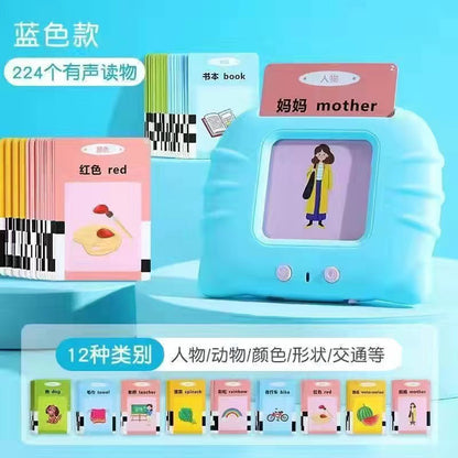 Educational children's early education card machine 1-3-6 years old Chinese and English bilingual enlightenment recognition knowledge word card learning machine toy