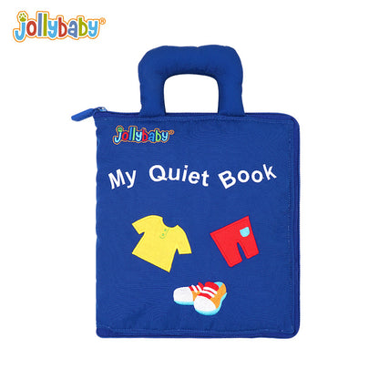 jollybaby local tyrant book Montessori children's early education cloth book quiet cloth book cross-border new children's gift